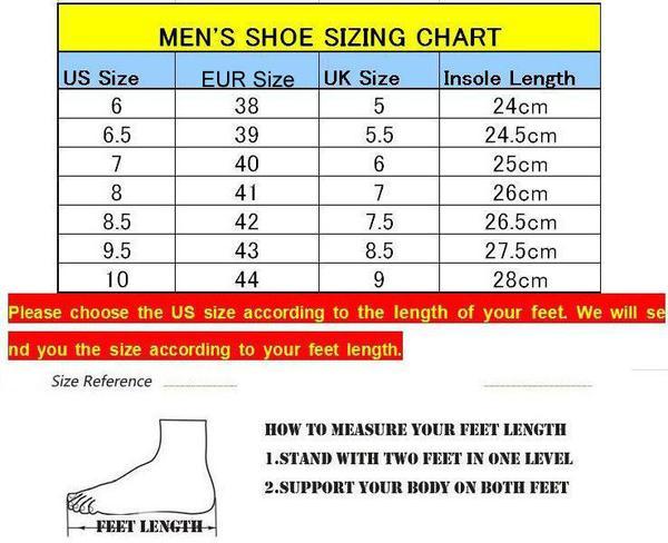 Italian Shoe Size Chart