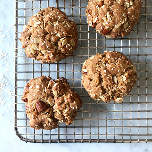 Sesame & Almond ANZAC Biscuits