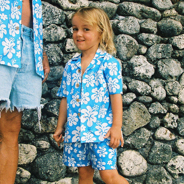 Aloha Broha Jnr Short Sleeve Shirt - Matching Father-Son Tropical