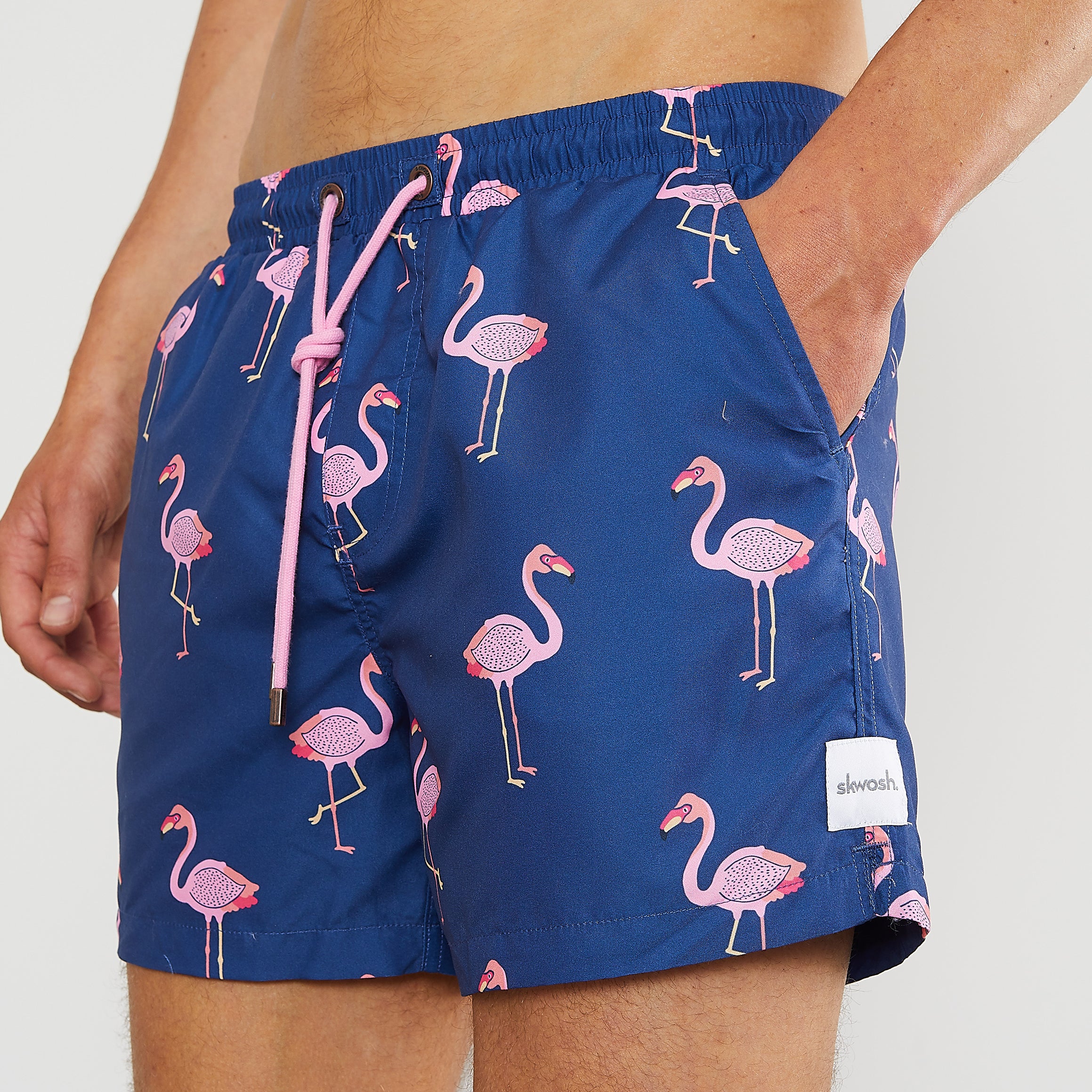 Men's Zach 5 Wild Flamingo Swim Trunks