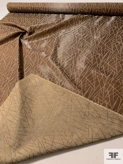 Sticks on Sticks Reversible Brocade - Brown / Sand