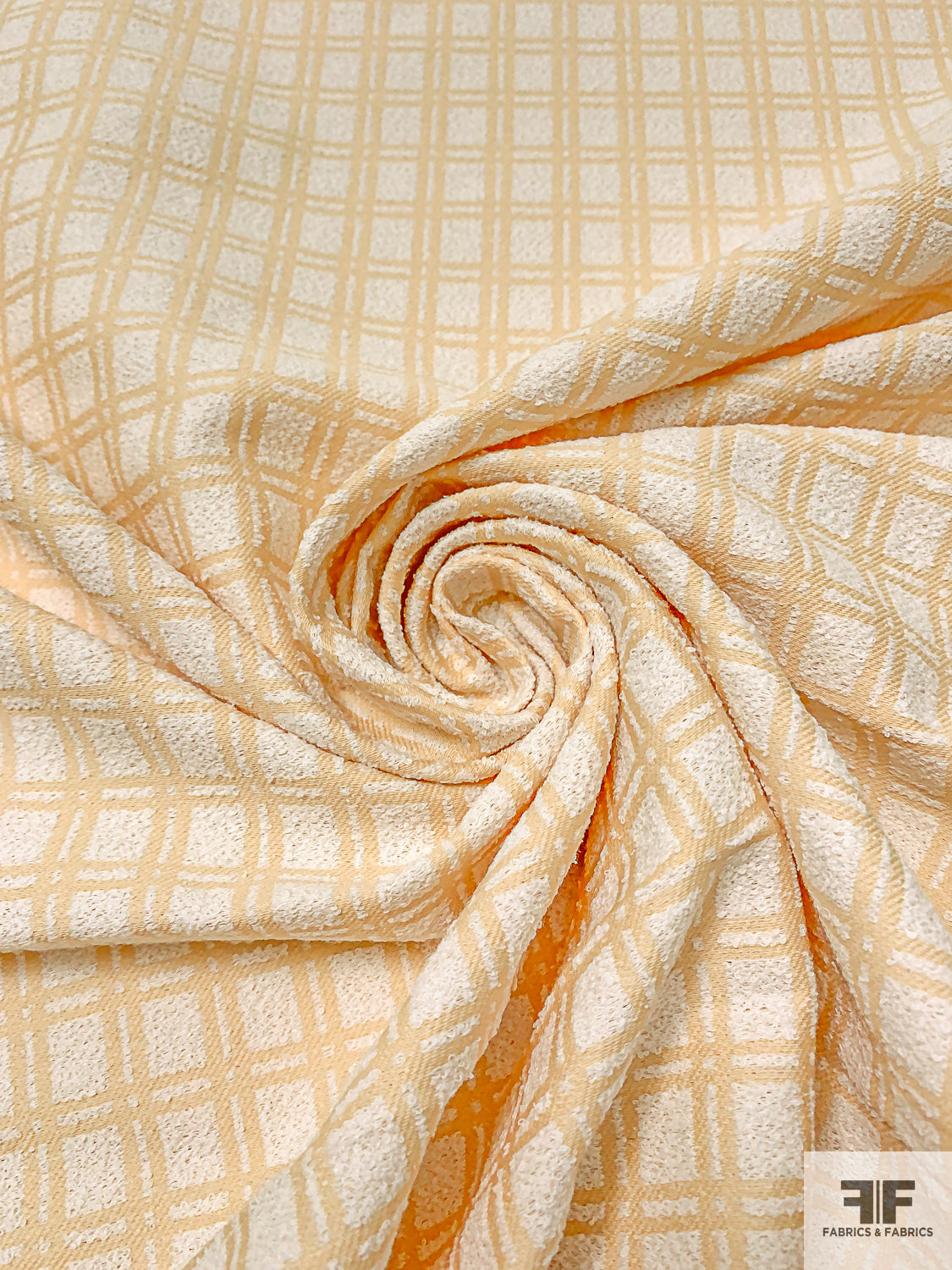 Italian Reversible Bouclé Spring Suiting - Eggnog / Light Ivory