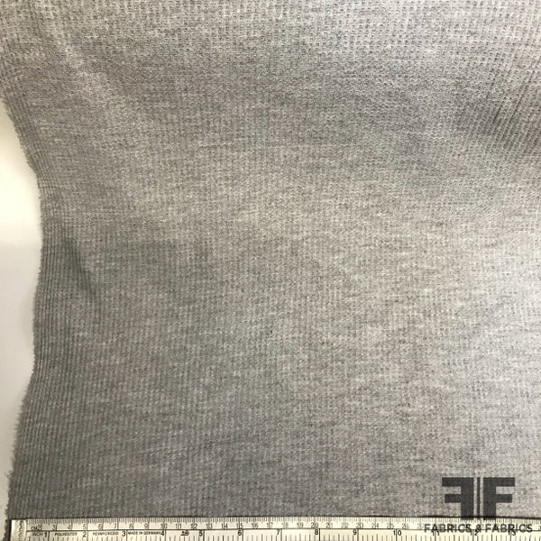 Thermal Knit - Heather Grey - Fabrics & Fabrics