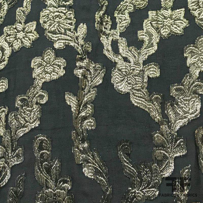 embroidered silk chiffon fabric