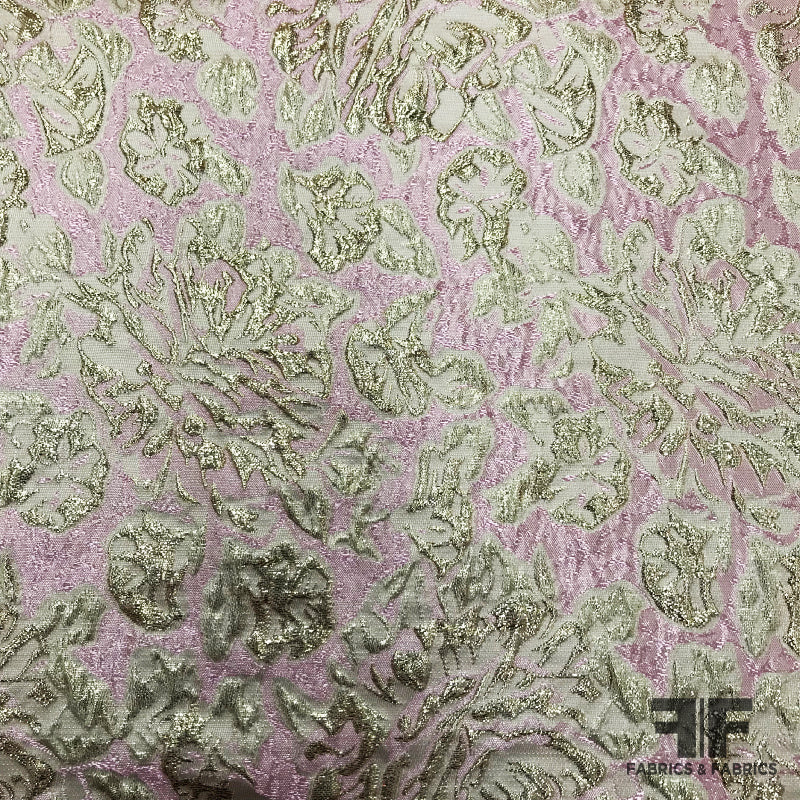 pink brocade fabric