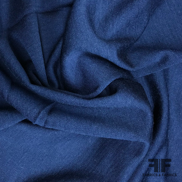 Fine Medium Weight Wool Knit Fabric - Navy – Fabrics & Fabrics