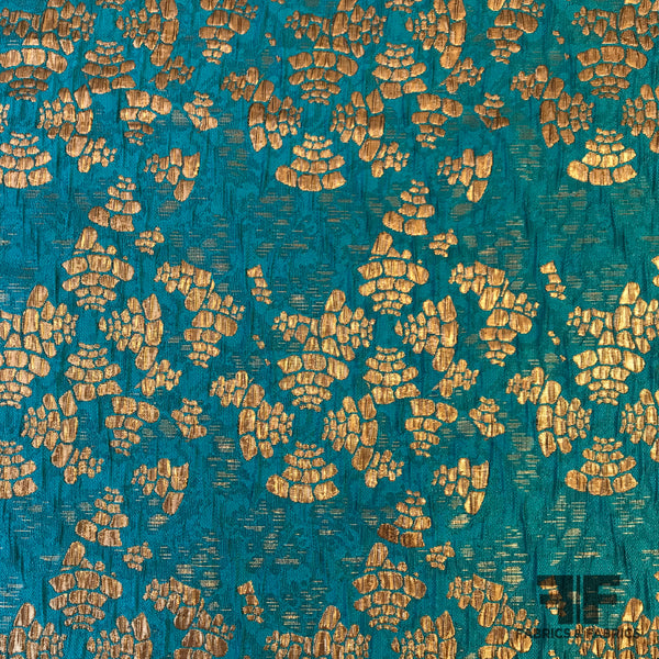 metallic floral brocade fabric texture