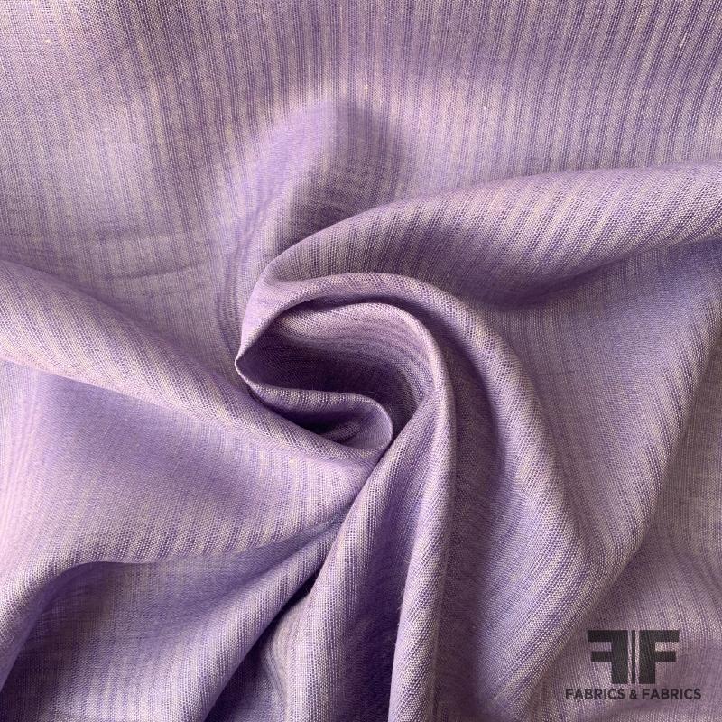 Sheer Shadow Striped Linen - Lavender | FABRICS & FABRICS – Fabrics ...