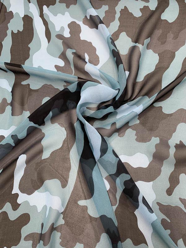 camo chiffon fabric