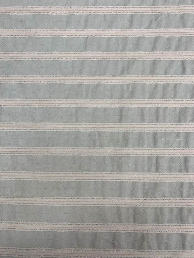 Horizontal Striped Brocade with Lurex - Soft Pink / Grey / Silver