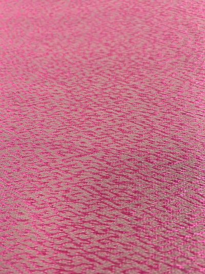 Faint Zig Zag Brocade - Hot Pink