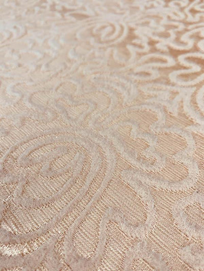 Floral Maze Chenille-Like Brocade - Dark Peach