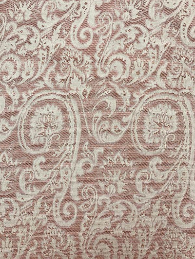 Paisley Pattern Brocade with Gold Lurex - Cream / Rose