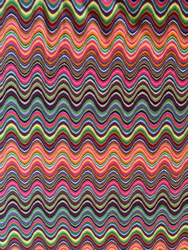 Missoni Look Wavy Lightweight Crochet Knit Multicolor Fabrics Fabrics Fabrics Fabrics