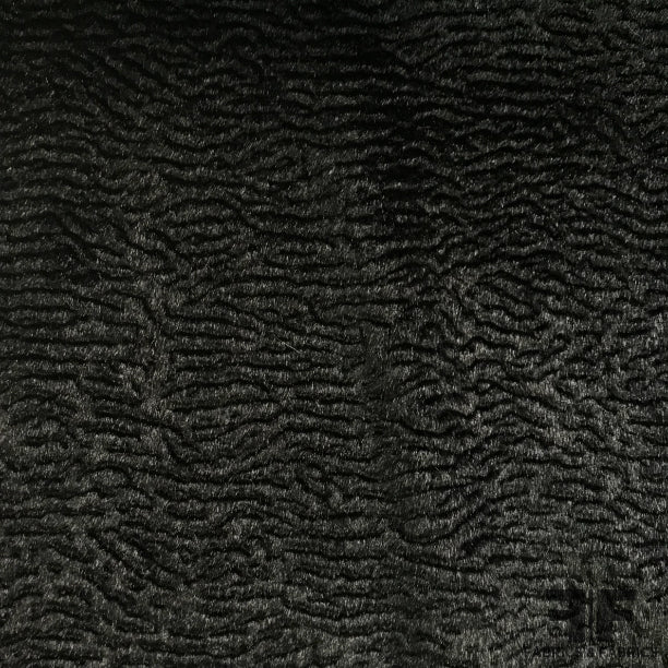 Black Soft Faux Fur - Fabrics & Fabrics
