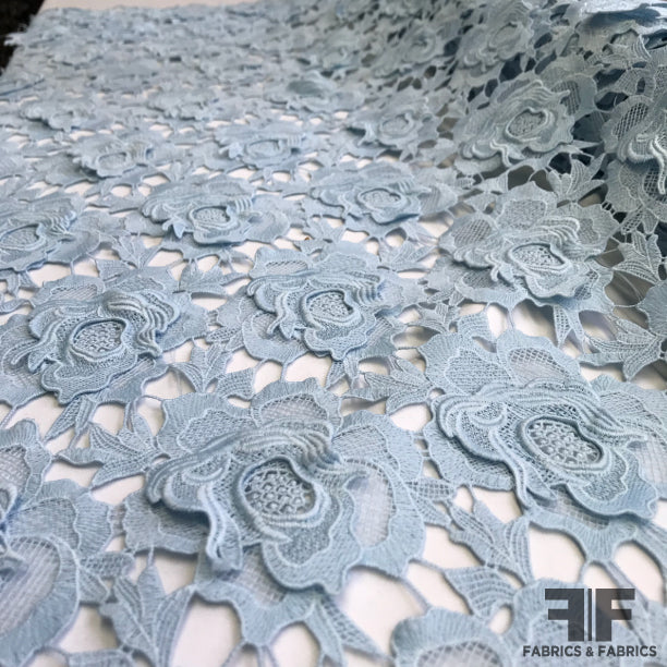 baby blue lace fabric