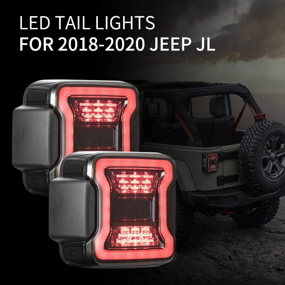 Firebug Jeep Wrangler JL LED Tail Lights Smoked for 1820