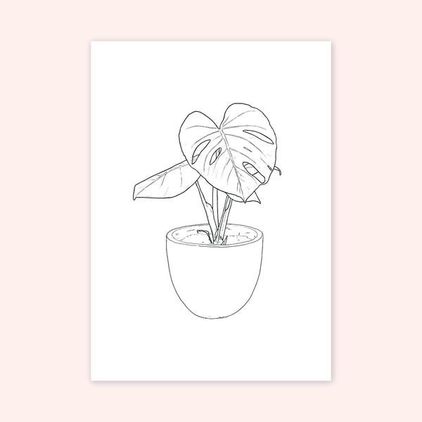 A3 Print of Monstera Deliciosa from the Nature is Grand Botanic Series