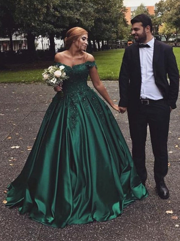 plus size green formal gowns