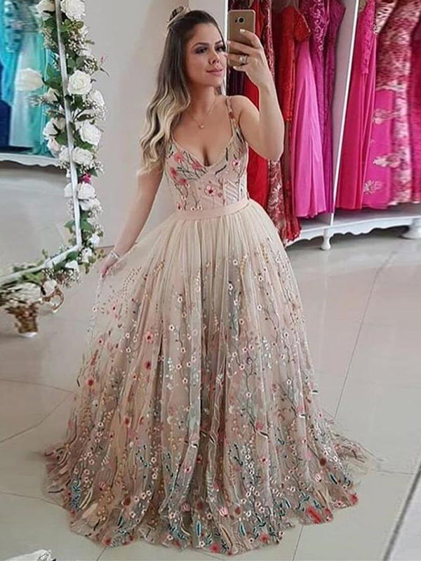 plus size champagne prom dresses