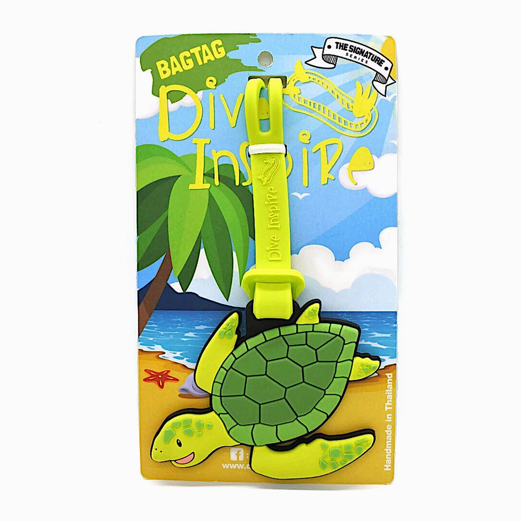 turtle luggage tag