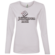 Jamestown Mall White 884L Ladies' Lightweight LS T-Shirt