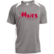 Mars Music ST361 Heather Colorblock Poly T-Shirt