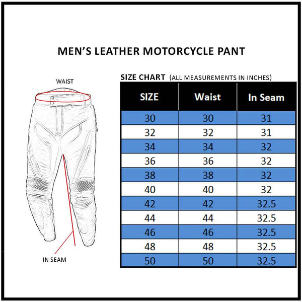 Rideract Motorcycle Pants Leather Men Motorbike Road Pant Armored