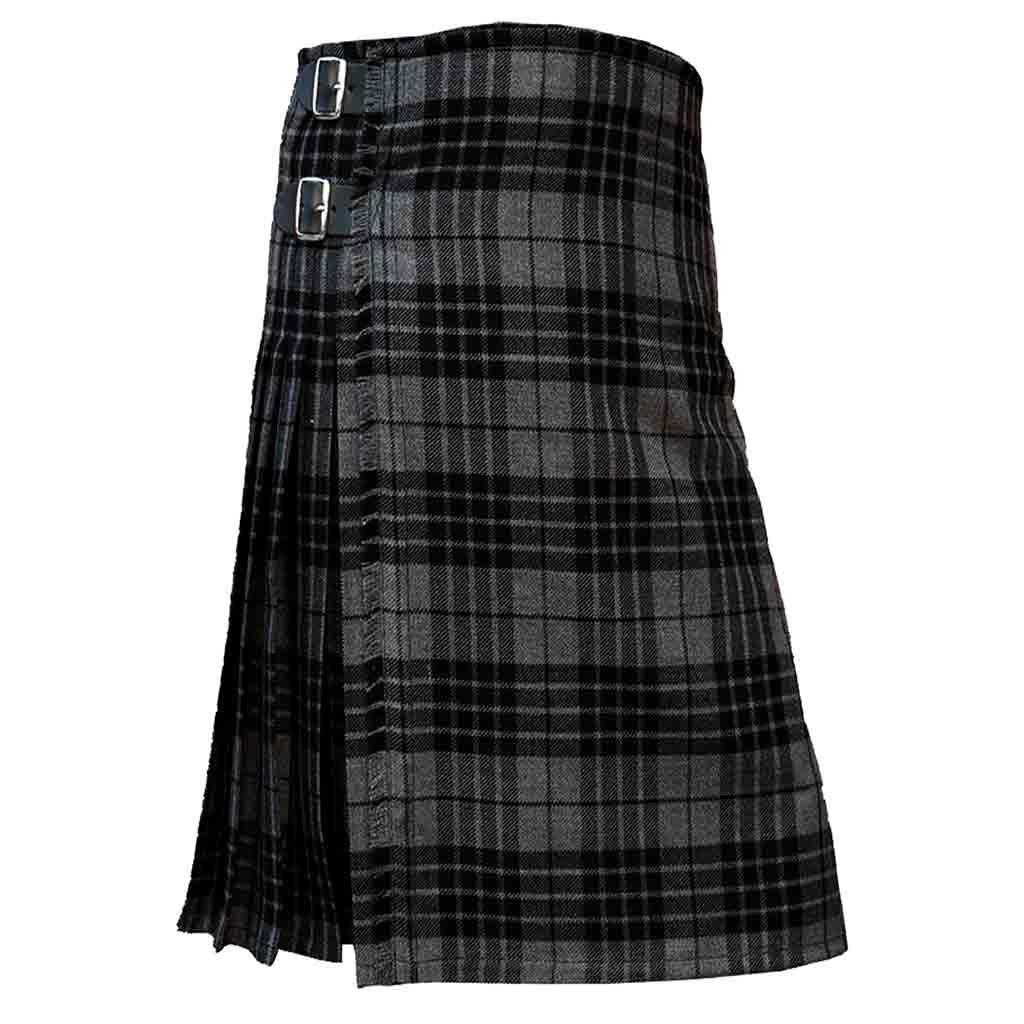 Grey Watch Tartan Kilt Scottish Outfit Highland 8 Yard | Gentry Choice