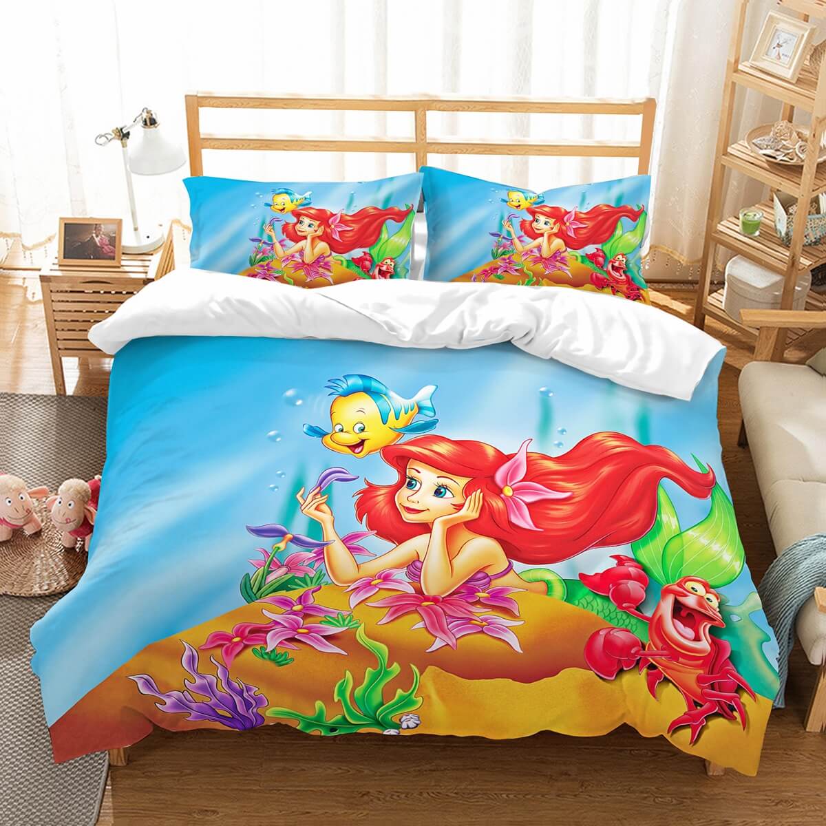 3d Customize The Little Mermaid Bedding Set Duvet Cover Set