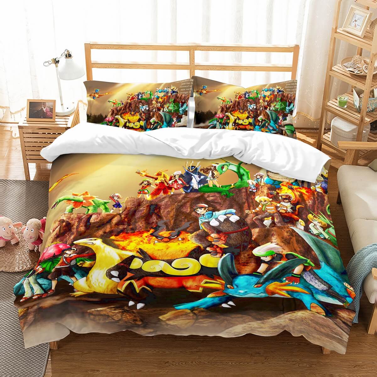 3d Customize Pokemon Bedding Set Duvet Cover Set Bedroom Set