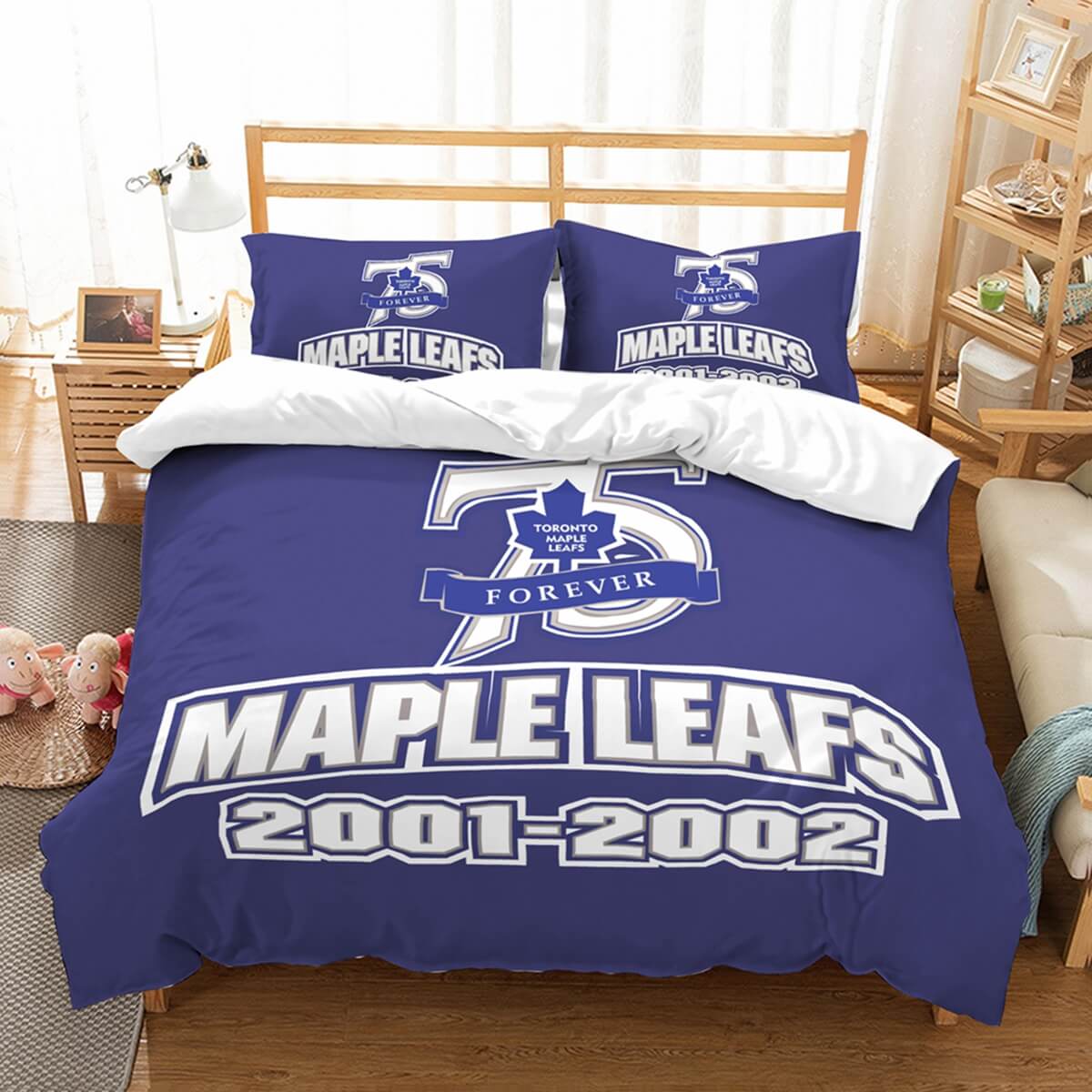 3d Customize Toronto Maple Leafs Bedding Set Duvet Cover Set