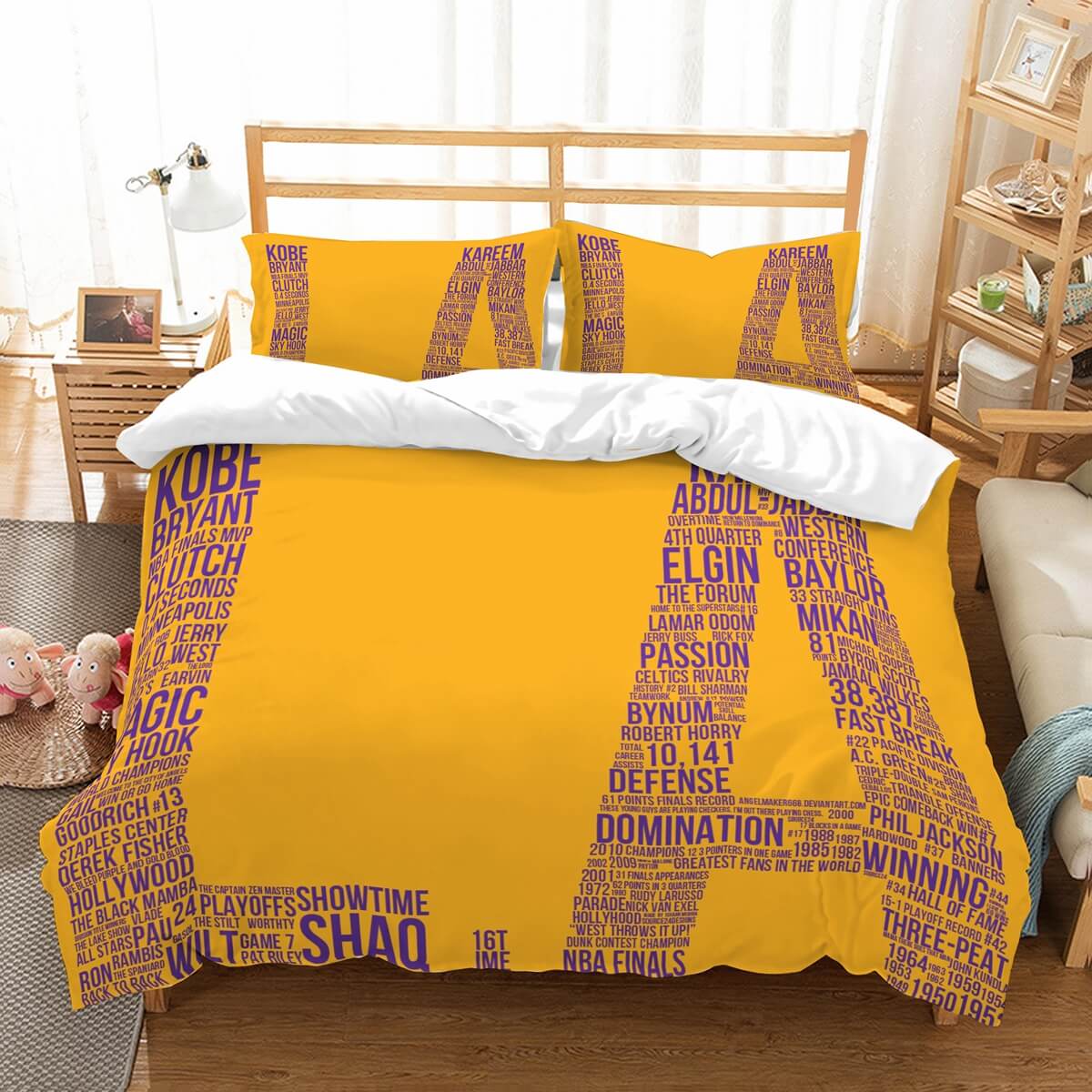 3d Customize Los Angeles Lakers Bedding Set Duvet Cover Set