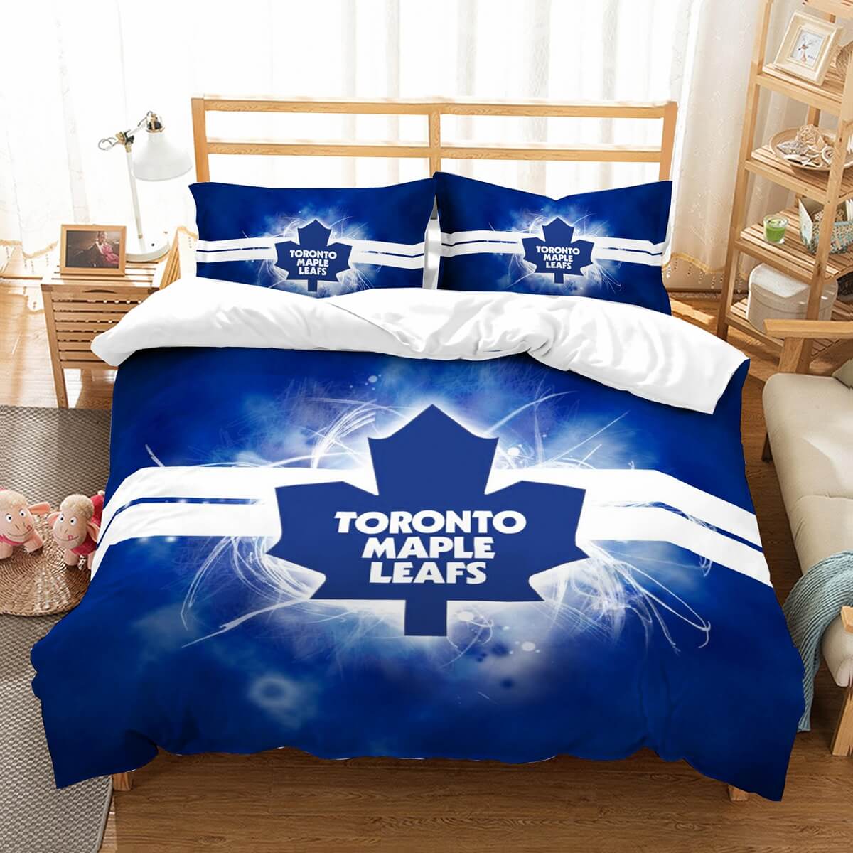 3d Customize Toronto Maple Leafs Bedding Set Duvet Cover Set