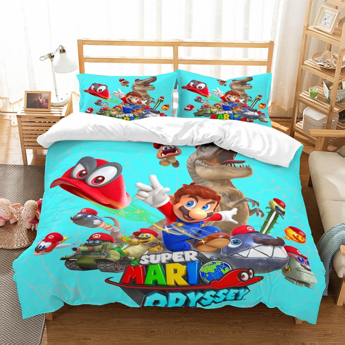 3d Customize Super Mario Odyssey Bedding Set Duvet Cover Set