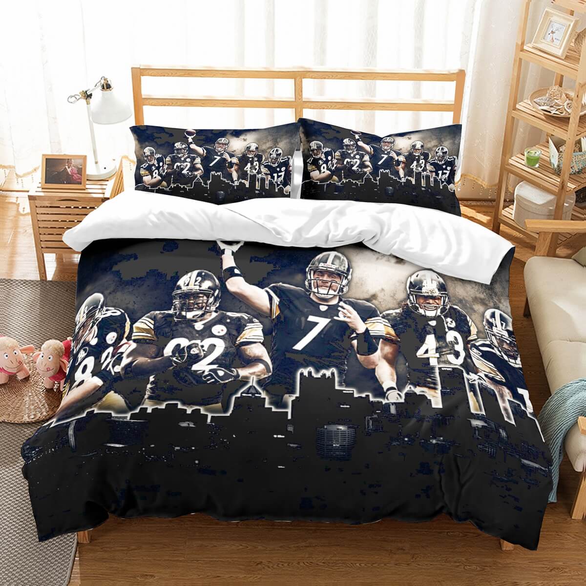 3d Customize Pittsburgh Steelers Bedding Set Duvet Cover Set