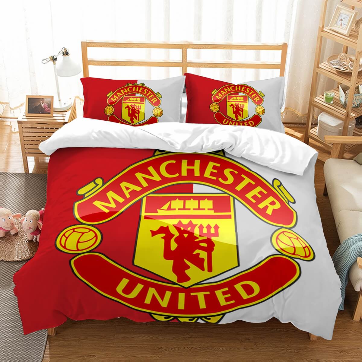 3d Customize Manchester United Bedding Set Duvet Cover Set Bedroom