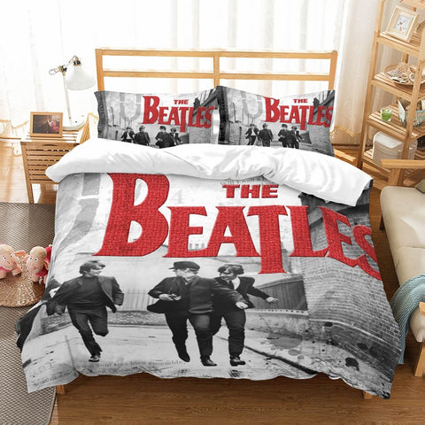 Bedding 3d The Beatles Duvet Cover Pillowcases Cover Bedding Set