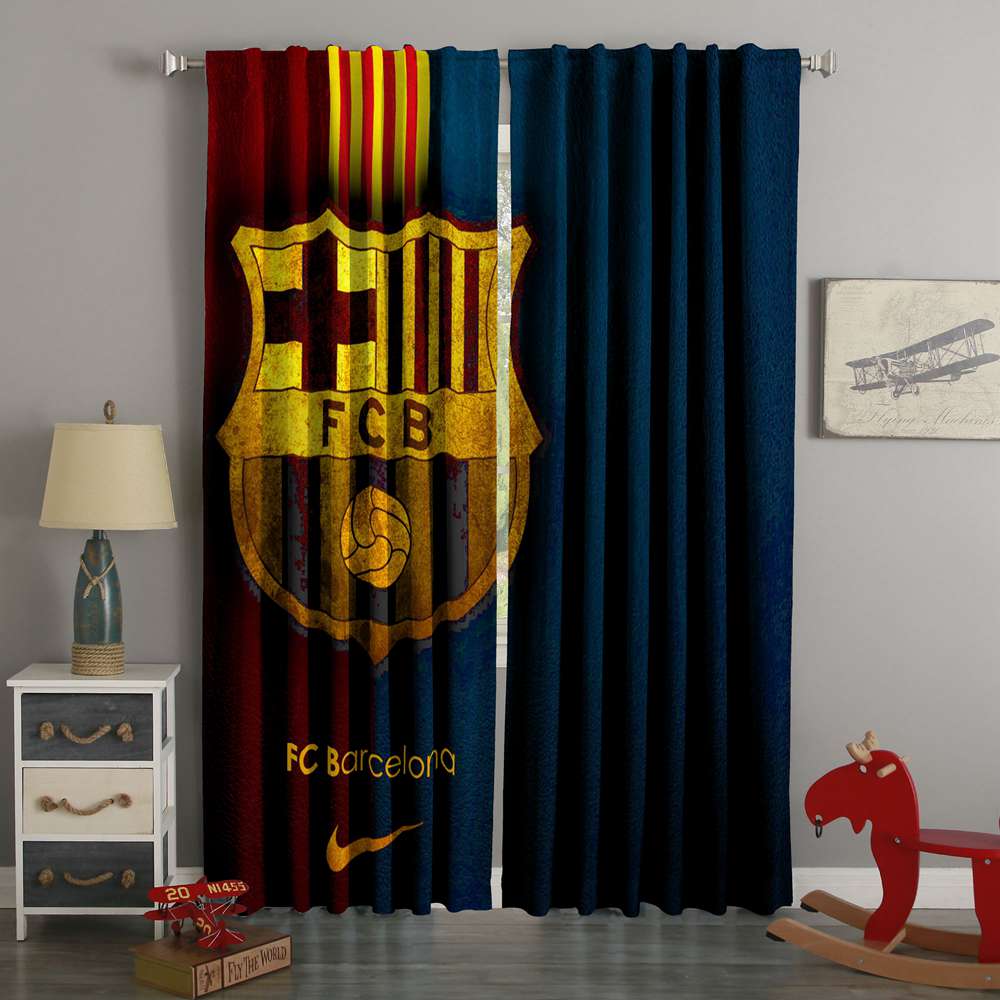 3d Printed Fc Barcelona Style Custom Living Room Curtains 3d Printed Fc Barcelona Style Custom Living Room Curtains