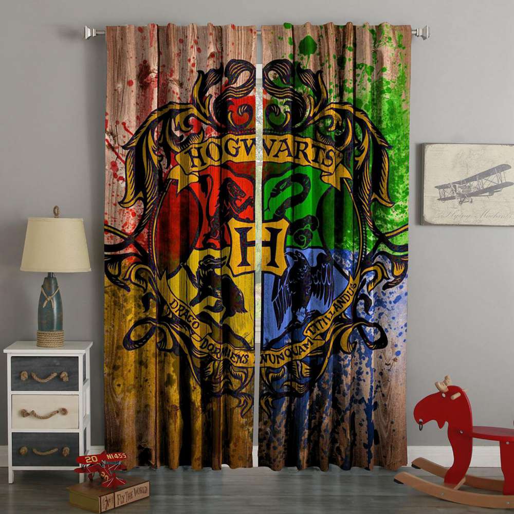 3d Printed Harry Potter Style Custom Living Room Curtains Westbedding