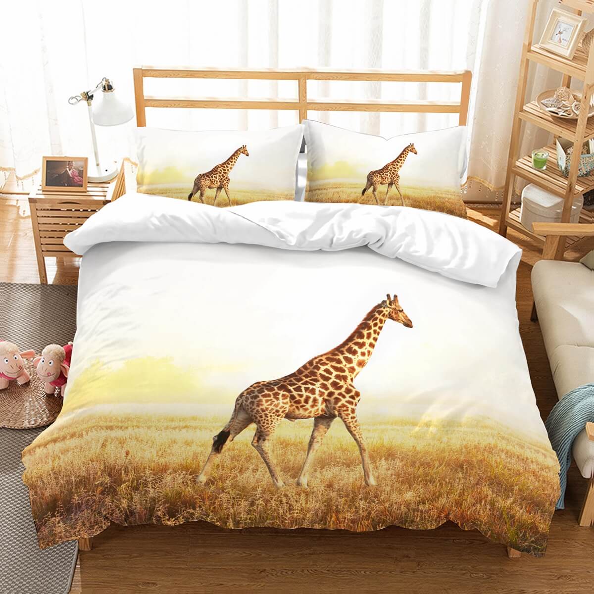 3d Customize Giraffe Bedding Set Duvet Cover Set Bedroom Set