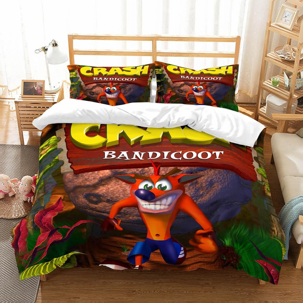 3D Customize Crash Bandicoot Bedding Set Duvet Cover Set Bedroom Set Bedlinen