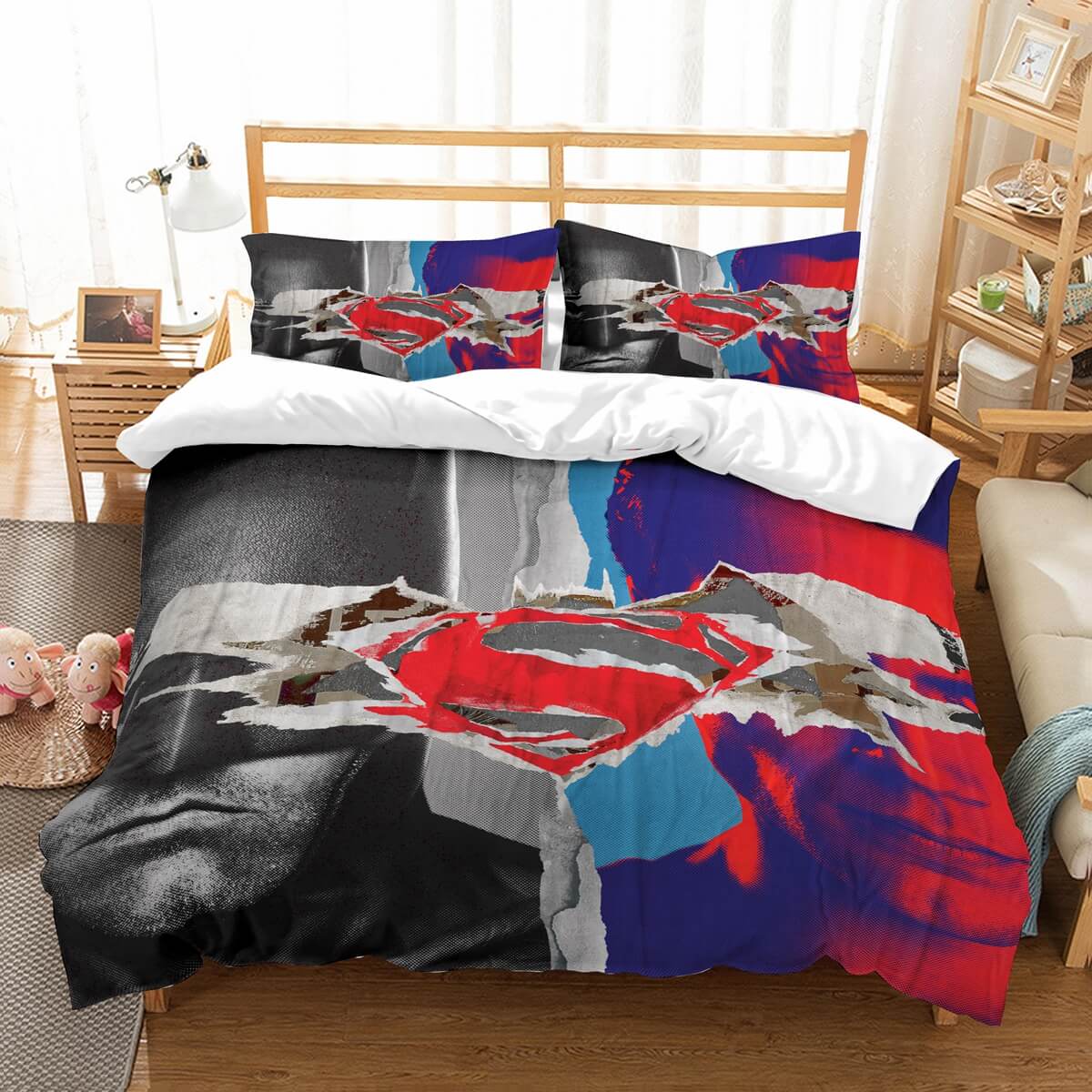 3d Customize Batman Vs Superman Bedding Set Duvet Cover Set