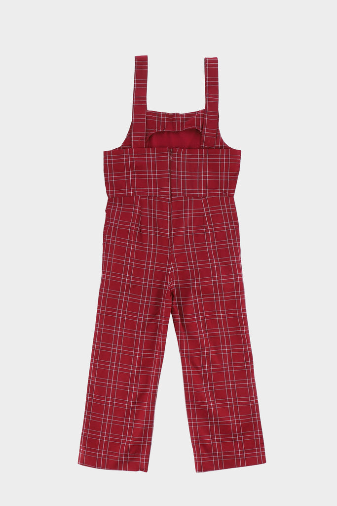 red check jumpsuit