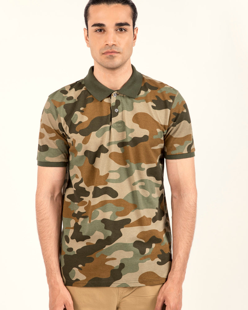 Camouflage Polo Shirt
