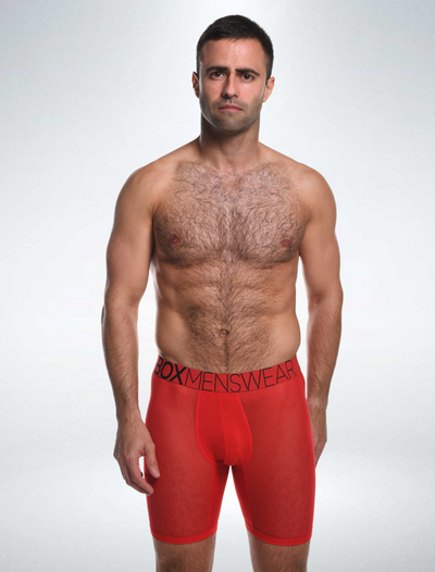 All Over Mesh Boxers - Direct Red