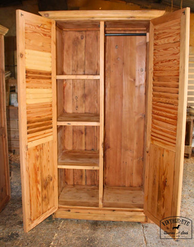 Custom made reclaimed Oregon wood cupboard by Vintage-etc.