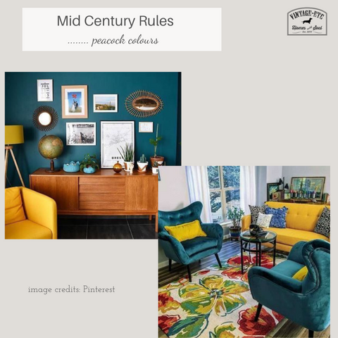 Mid century colour palette- trend blog by vintage-etc10