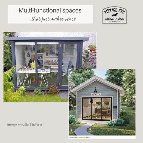 Multi-functional spaces at home - shed conversions to workspaces