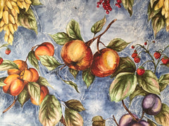 'Fruit', acrylic wax resist painting by Katie Manning